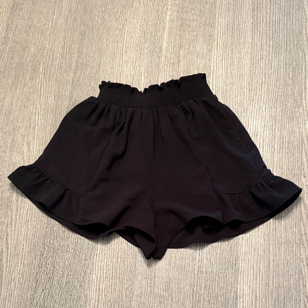 Girls Black Shorts